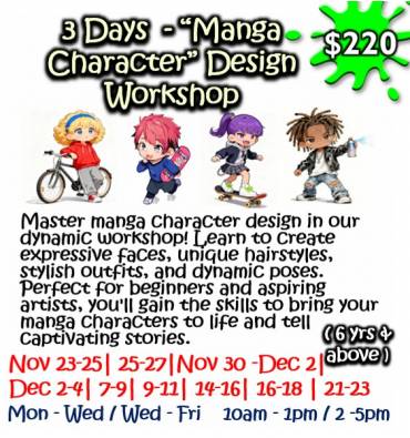 3 Days - “Manga Character” Design Workshop