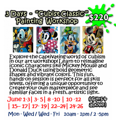3 Days - “Cubist Classic “Painting Workshop