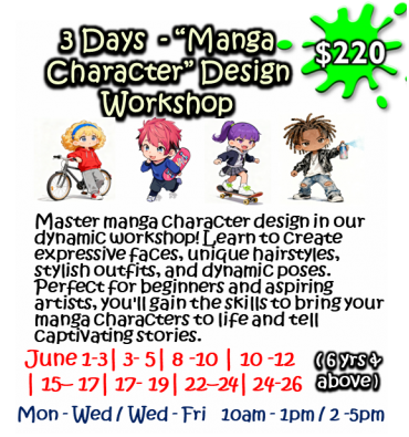 3 Days - “Manga Character” Design Workshop