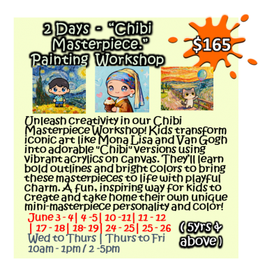 2 Days Chibi Masterpiece.”  Painting Workshop
